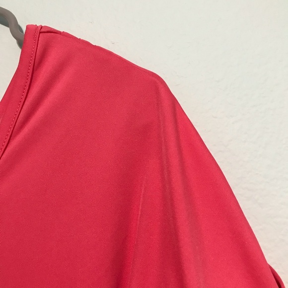 Pink Drape Back Workout Top Size Medium - Picture 2 of 5